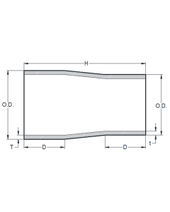 02.50" X 01.50" CR LT 10S 316/L