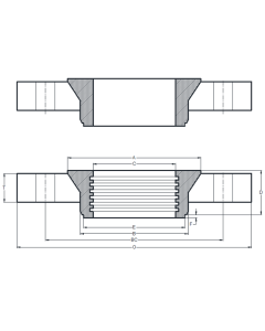 04.00" INSERT FLANGE 316/L